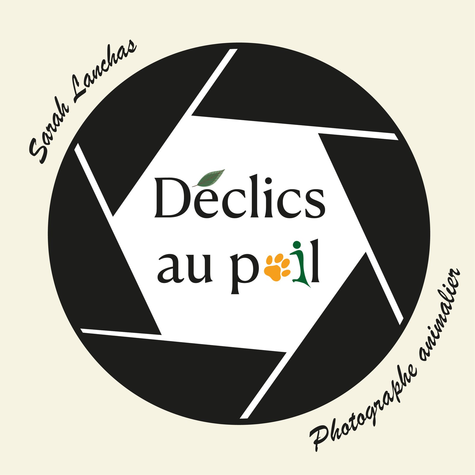 logo noir fond beige